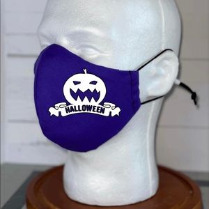 Halloween pumpkin face mask Glow in the Dark